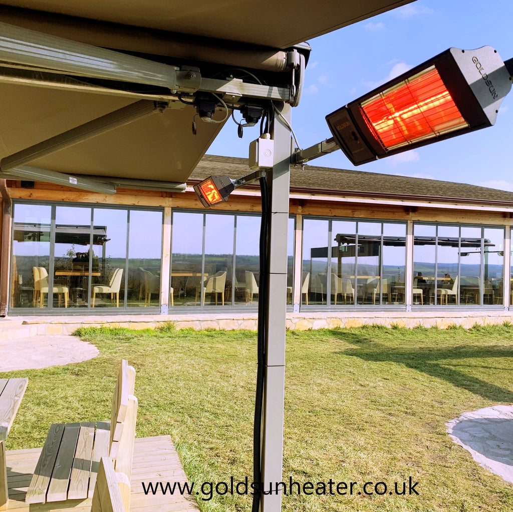 Goldsun Supra Plus White GSS40P 4000W Remote Control Water-Proof Outdoor Electric Infrared Heater