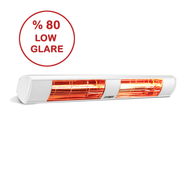 Goldsun Aqua White GSA30LG 3000W Low Glare Water-Proof Outdoor Electric Infrared Heater