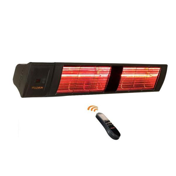 Goldsun Supra Plus Black GSS40P 4000W Remote Control Water-Proof Outdoor Electric Infrared Heater