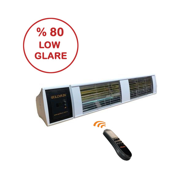 Goldsun Supra Plus White GSS40PLG 4000W Low Glare Remote Control Water-Proof Outdoor Electric Infrared Heater